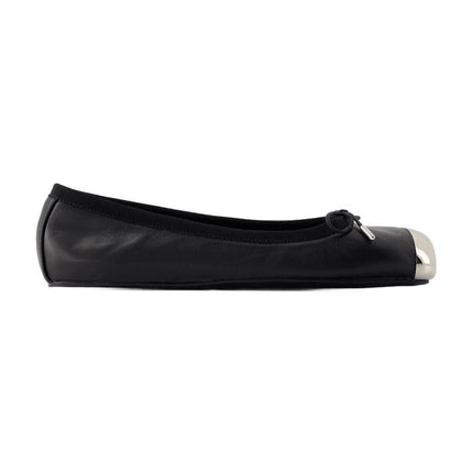 Punk-Ballerinas - Alexander Mcqueen - Leder - Schwarz/Silber