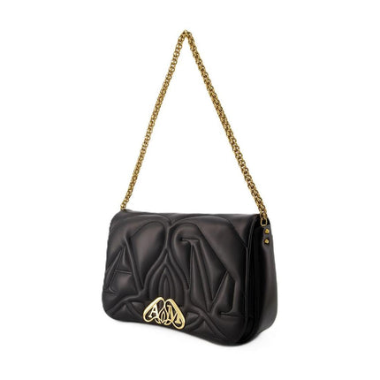 The Seal Schultertasche - Alexander McQueen - Leder - Schwarz