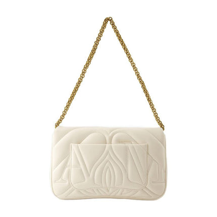 The Seal Schultertasche - Alexander McQueen - Leder - Ivory