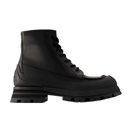 Tread Stiefeletten - Alexander Mcqueen - Leder - Schwarz