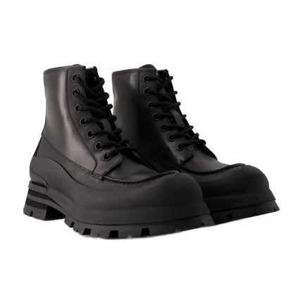 Tread Stiefeletten - Alexander Mcqueen - Leder - Schwarz