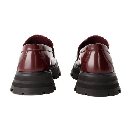 Mokassins - Alexander Mcqueen - Leder - Dunkelbordeaux