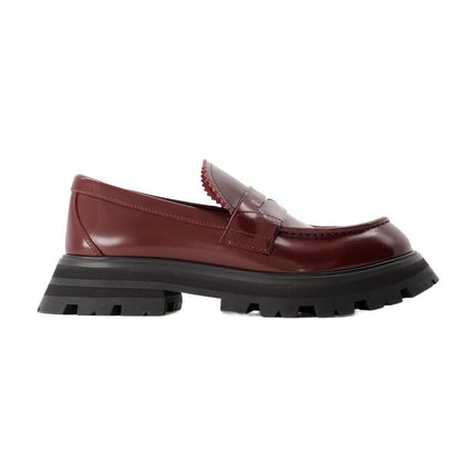 Mokassins - Alexander Mcqueen - Leder - Dunkelbordeaux