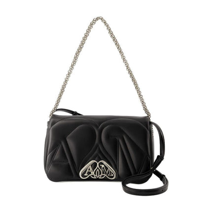 Tasche The Seal Small - Alexander Mcqueen - Leder - Schwarz