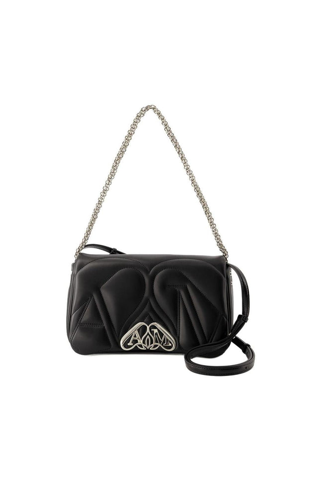 Tasche The Seal Small - Alexander Mcqueen - Leder - Schwarz