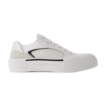 Oversized Sneakers - Alexander Mcqueen - White/Black - Leather