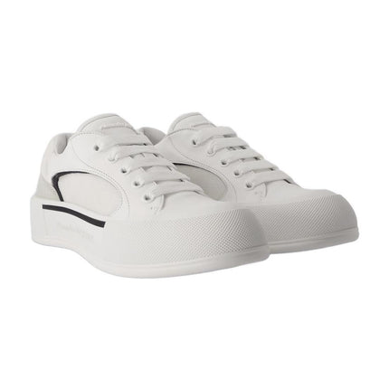Oversized Sneakers - Alexander Mcqueen - White/Black - Leather