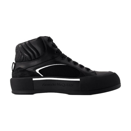Sneakers Deck - Alexander McQueen - Leder - Schwarz/Weiß