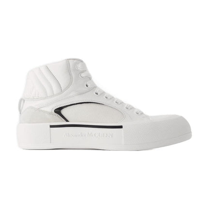 Oversized Sneakers - Alexander Mcqueen - White/Black - Leather