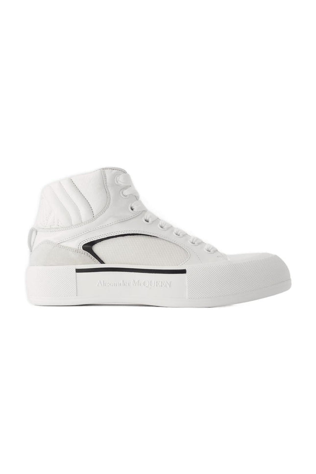 Oversized Sneakers - Alexander Mcqueen - White/Black - Leather