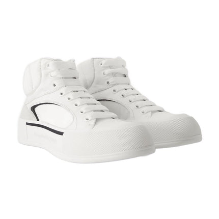 Oversized Sneakers - Alexander Mcqueen - White/Black - Leather