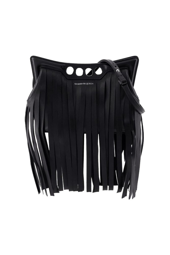 The Mini Peak Schultertasche - Alexander McQueen - Leder - Schwarz