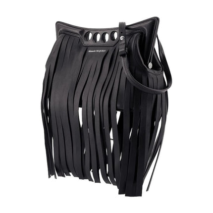 The Mini Peak Schultertasche - Alexander McQueen - Leder - Schwarz