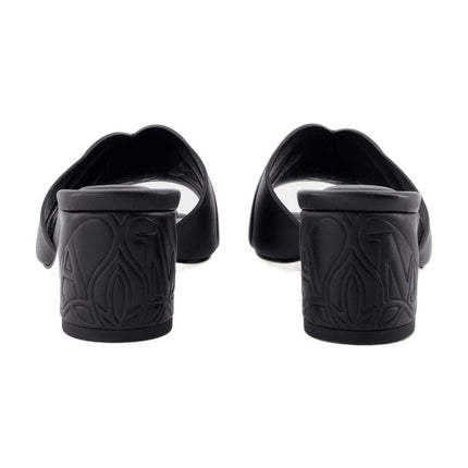 Seal Fersen Sandalen - Alexander McQueen - Leder - Schwarz