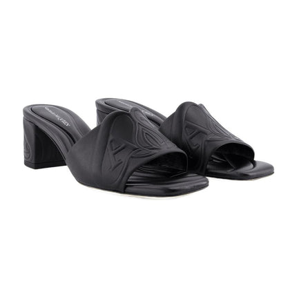 Seal Fersen Sandalen - Alexander McQueen - Leder - Schwarz