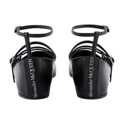 Cage Ballerinas - Alexander McQueen - Leder - Schwarz