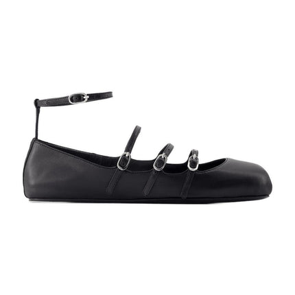 Cage Ballerinas - Alexander McQueen - Leder - Schwarz