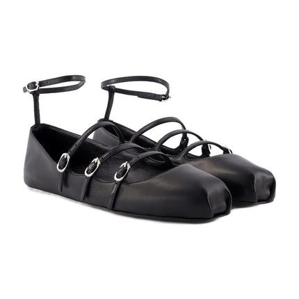 Cage Ballerinas - Alexander McQueen - Leder - Schwarz