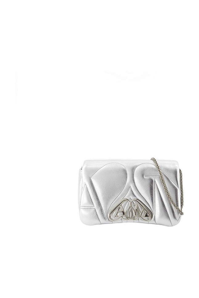 The Mini Seal Schultertasche - Alexander McQueen - Metall - Silber