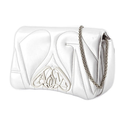 The Mini Seal Schultertasche - Alexander McQueen - Metall - Silber