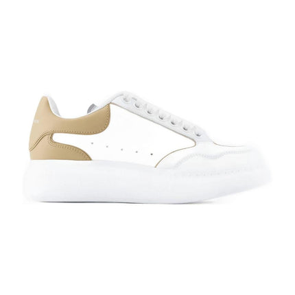 Oversized Sneakers - Alexander McQueen - Leder - Weiß/Camel