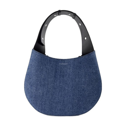 Hobo Skull Tasche - Alexander McQueen - Denim - Blau