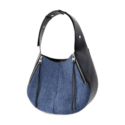 Hobo Skull Tasche - Alexander McQueen - Denim - Blau