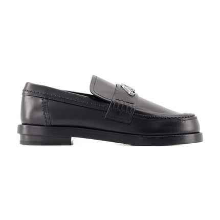 Seal Mokassins - Alexander McQueen - Leder - Schwarz/Silber