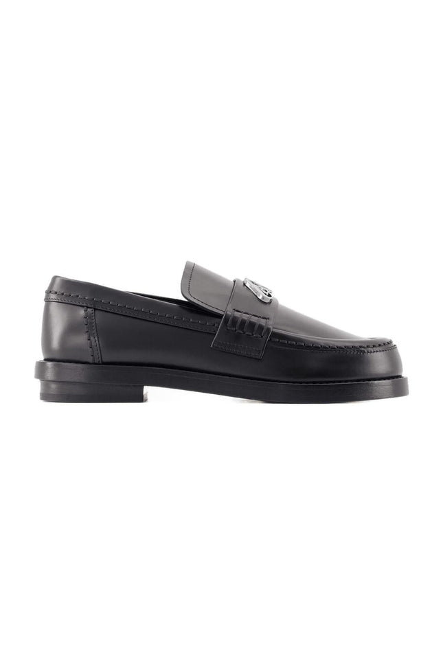 Seal Mokassins - Alexander McQueen - Leder - Schwarz/Silber