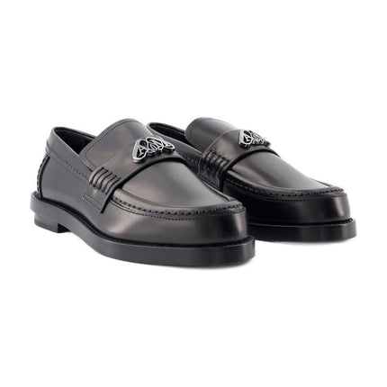 Seal Mokassins - Alexander McQueen - Leder - Schwarz/Silber