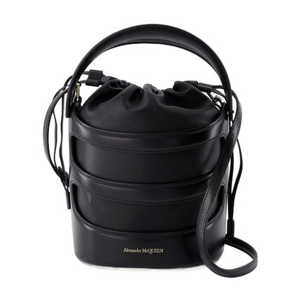 Rise Handtasche - Alexander McQueen - Leder - Schwarz