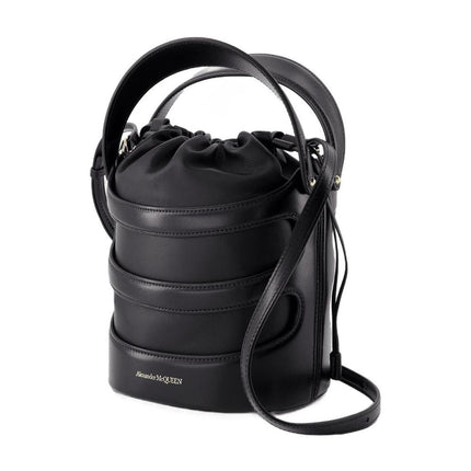 Rise Handtasche - Alexander McQueen - Leder - Schwarz