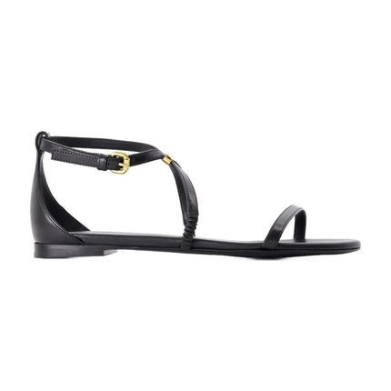 Harness Sandalen - Alexander McQueen - Leder - Schwarz/Gold