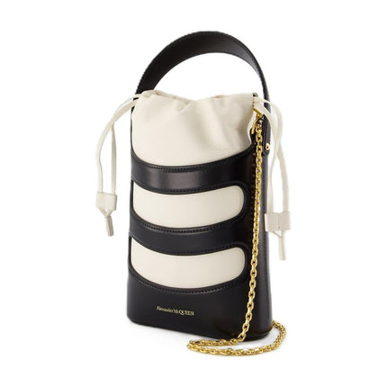The Rise Mini Schultertasche - Alexander McQueen - Leder - Schwarz