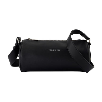 Schultertasche Roller Small - Alexander McQueen - Canvas - Schwarz