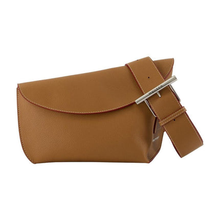 T-Schultertasche T Bar Sling Large - Alexander McQueen - Leder - Braun