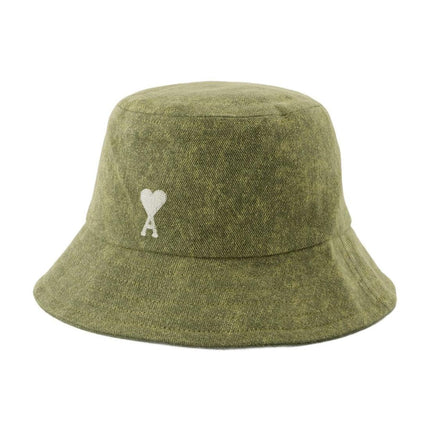 Bob Adc Embroidery - AMI Paris - Baumwolle - Khaki