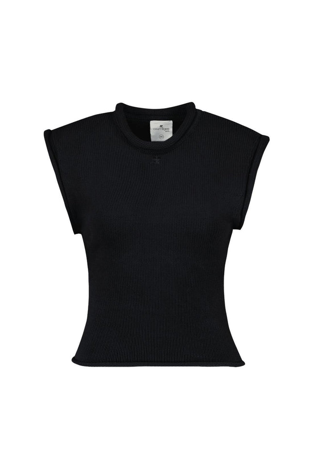 Tank Top - Courreges - Baumwolle - Schwarz