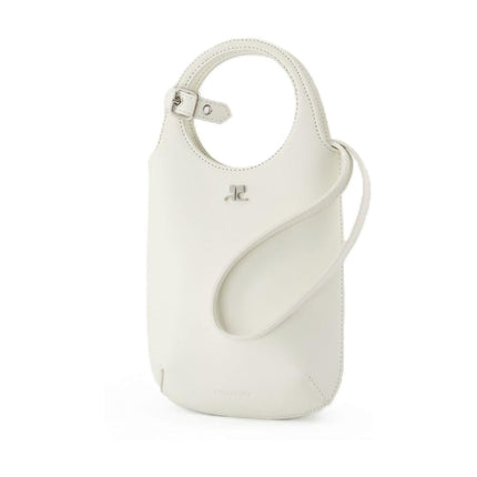 Slim Holy Handtasche - Courreges - Leder - Weiß