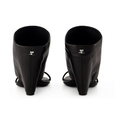 Sandalen - Courreges - Leder - Schwarz