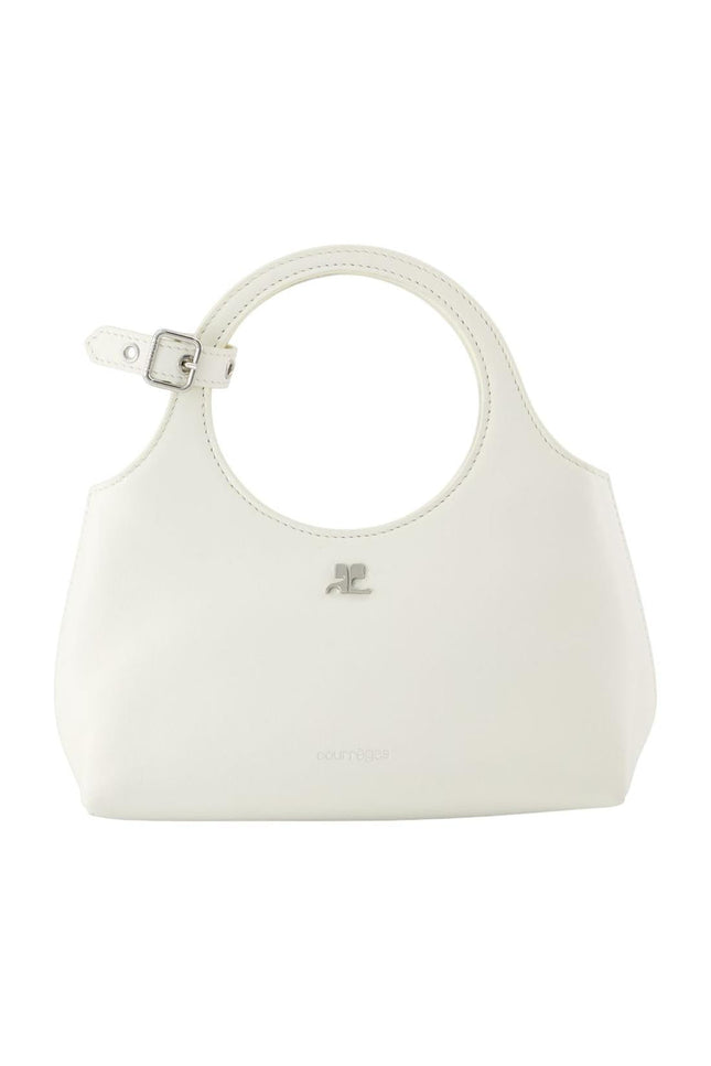 Mini Holy Day Handtasche - Courreges - Leder - Weiß