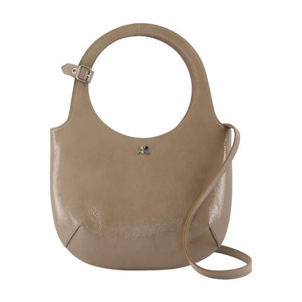 Holy Handtasche - Courreges - Leder - Braun