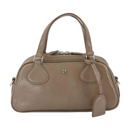 Handtasche Friday - Courreges - Leder - Braun