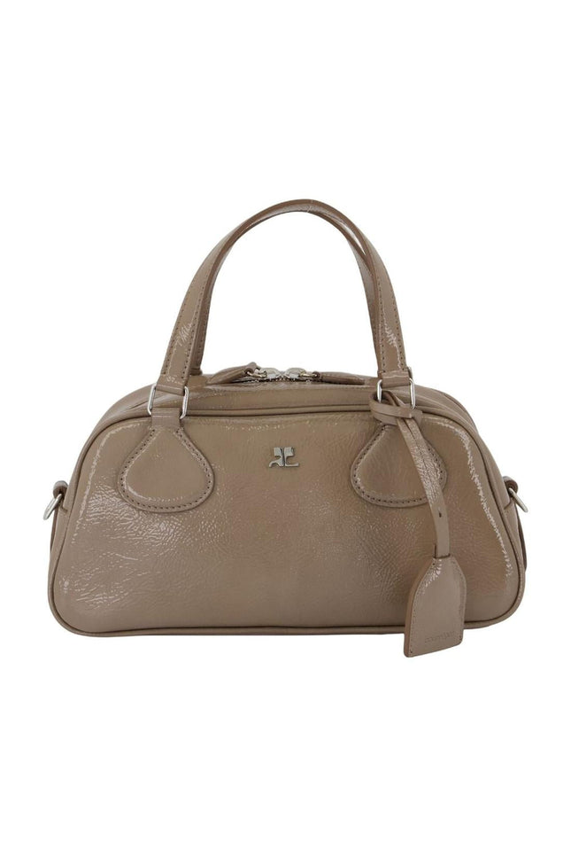 Handtasche Friday - Courreges - Leder - Braun