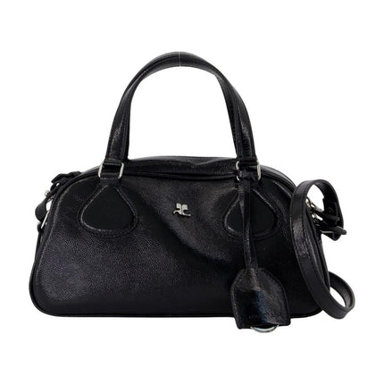 Handtasche Friday - Courreges - Leder - Schwarz