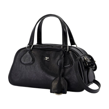 Handtasche Friday - Courreges - Leder - Schwarz