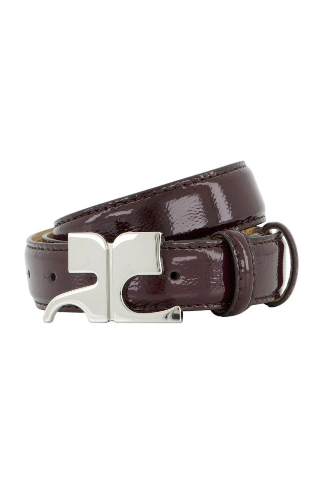 Ac Gürtel - Courreges - Leder - Bordeaux