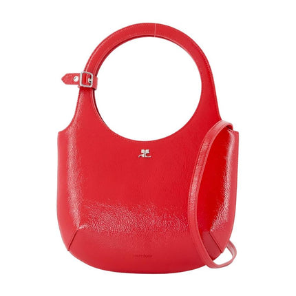 Holy Handtasche - Courreges - Leder - Rot