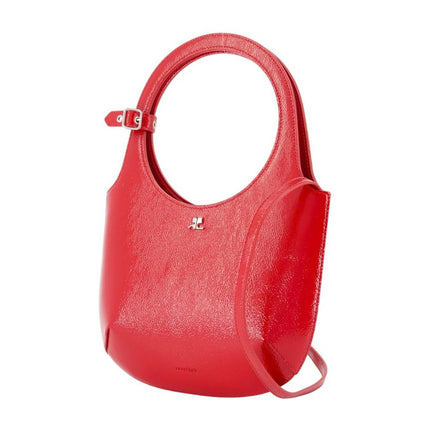 Holy Handtasche - Courreges - Leder - Rot