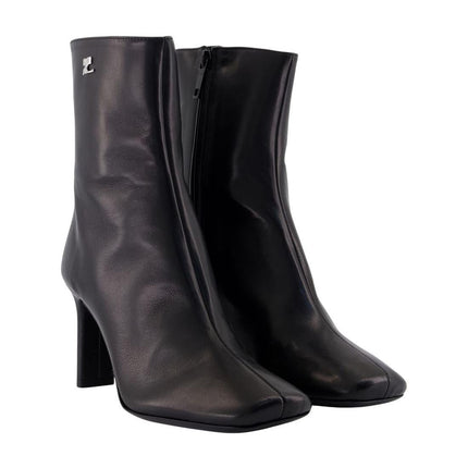Stiefeletten Square Toe 80 - Courreges - Leder - Schwarz